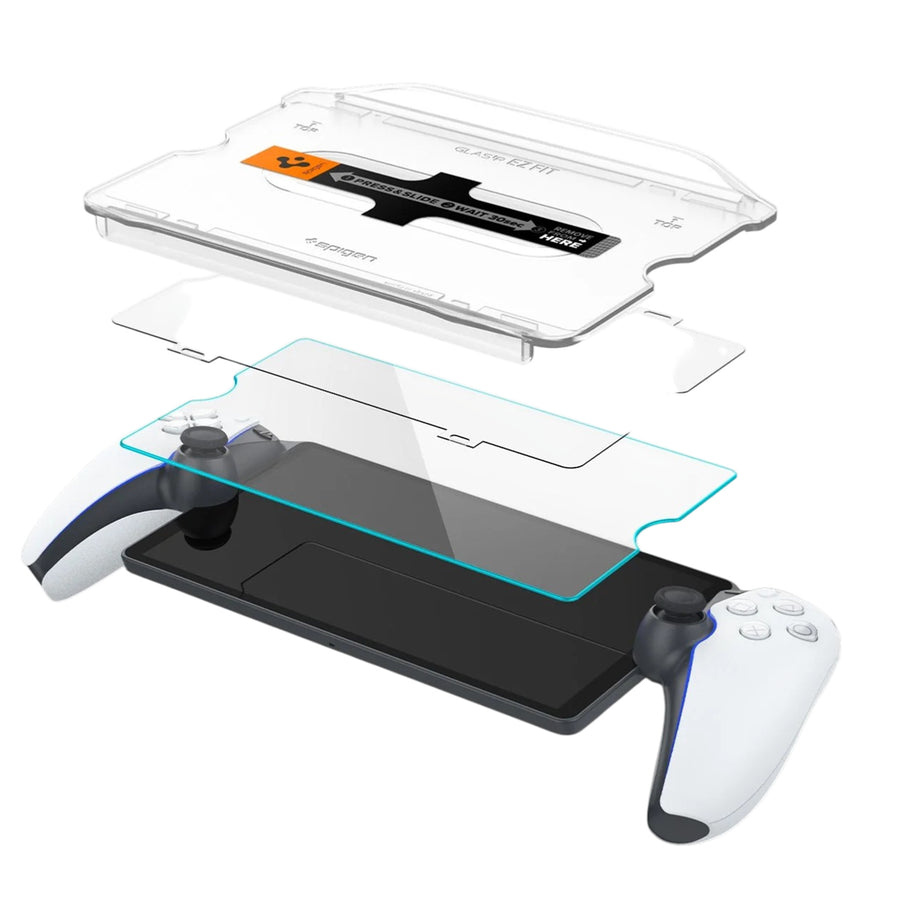 Spigen Glas.tR EZ FIT Tempered Glass Screen Protector for PlayStation Portal Remote Player