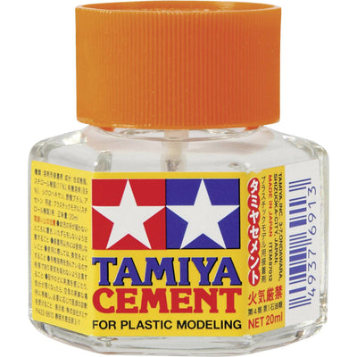 Tamiya 87012 - TAMIYA CEMENT 20ML ORANGE LID