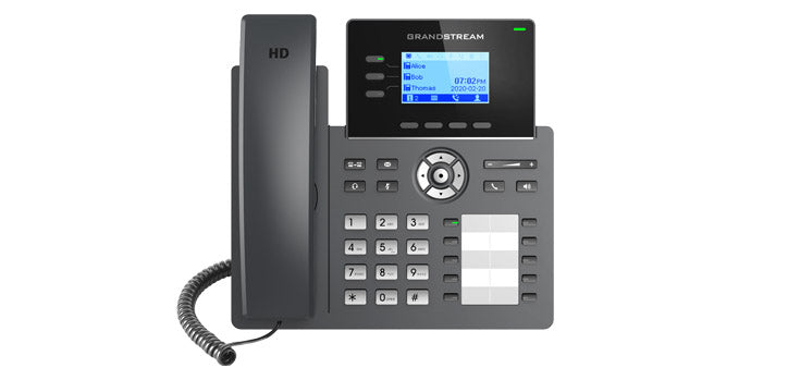 Grandstream Networks GRP2604P - Grandstream GRP2604P 3 Lines 3 SIP Account IP Phone with PoE Power in