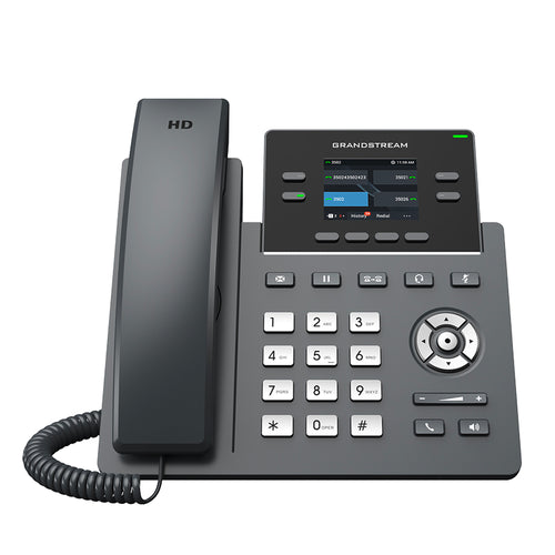 Grandstream Networks GRP2612G - Grandstream GRP2612G 4 Lines 2 SIP and 2.4 inch Colour Screen with Gigabit Ethernet - No PoE