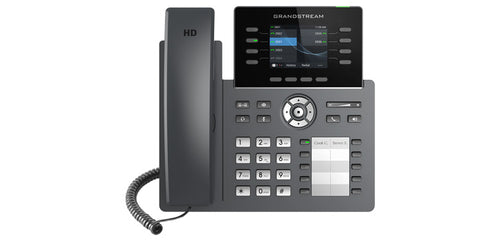 Grandstream Networks GRP2634 - Grandstream GRP2634 8 lines, Gigabit, WiFi/BT, 10 Paper BLF Keys, Colour Screen IP Phone with Dual Band 802.11ac Wi-Fi