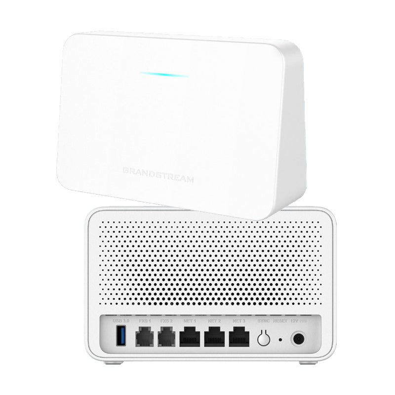Grandstream Networks GWN7062ET - Grandstream GWN7062ET Dual-WAN Long Range Wi-Fi 6 802.11ax Gigabit VPN Router with 2x FXS