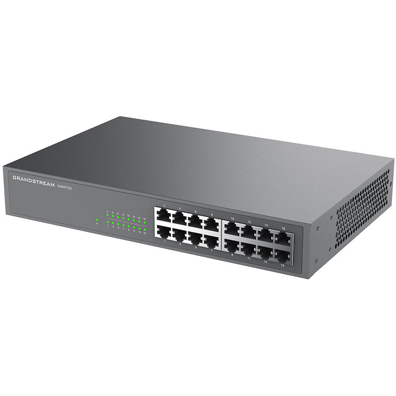 Grandstream Networks GWN7702 - Grandstream GWN7702 16 Port Gigabit Unmanaged Network Switch