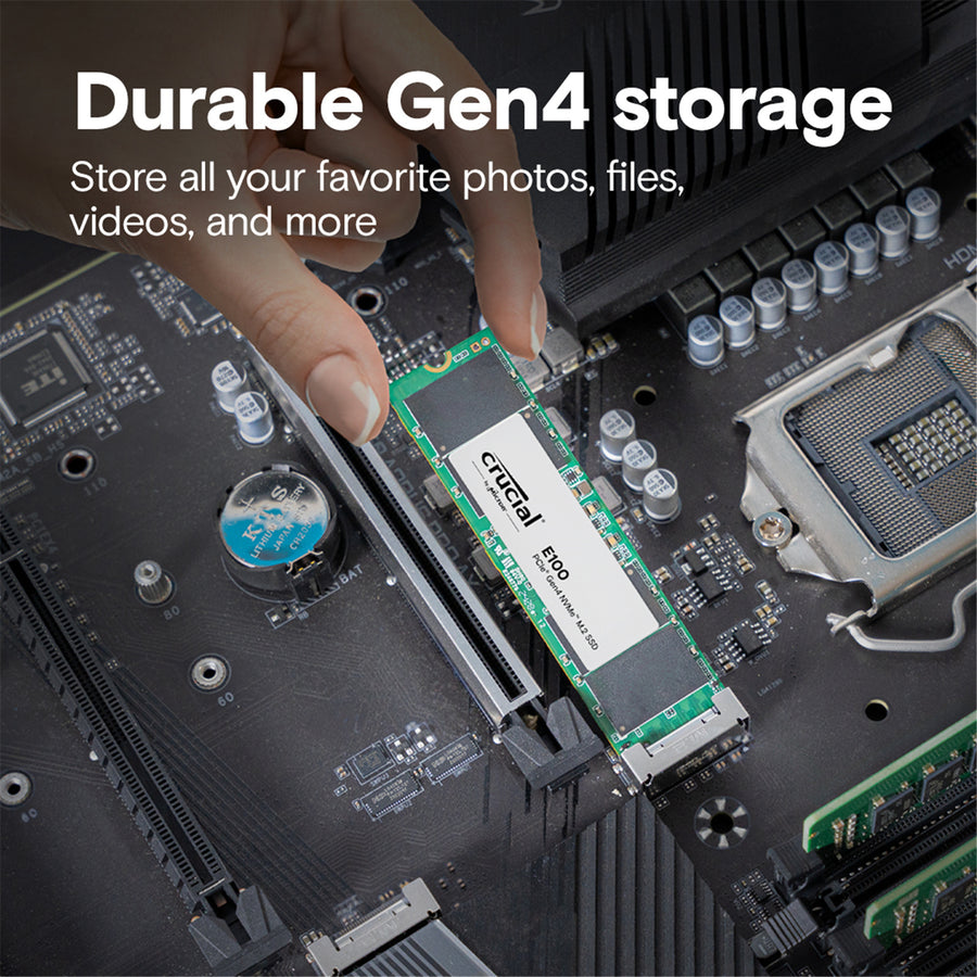 Crucial E100  1TB NVMe M.2 Gen4 Internal 2280 SSD