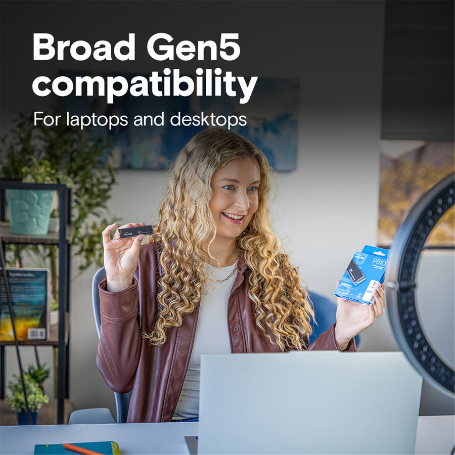 Crucial P510  2TB NVMe M.2 Gen5 Internal 2280 SSD