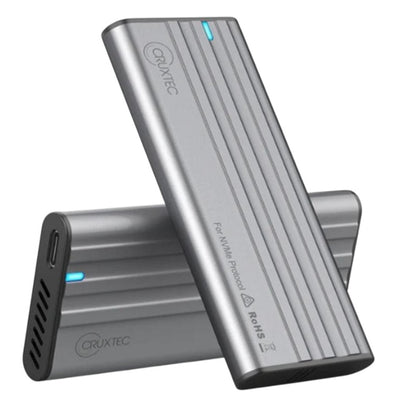 Cruxtec Portable SSD - 256GB , USB-C to USB-A Cable , Aluminum case