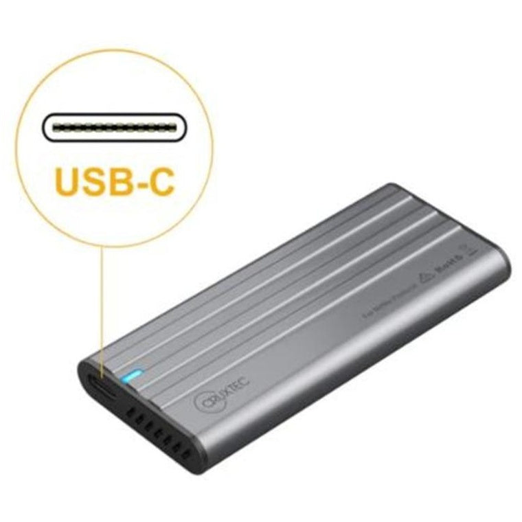 Cruxtec Portable SSD - 512GB , USB-C to USB-A Cable , Aluminum case