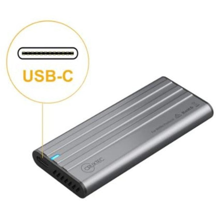 Cruxtec Portable SSD - 1TB , USB-C to USB-A Cable , Aluminum case