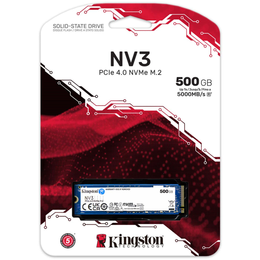 Kingston NV3  500GB M.2 NVMe Internal SSD