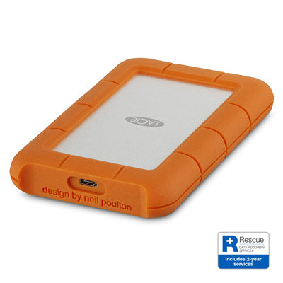 Lacie Rugged 2TB USB-C Portable HDD