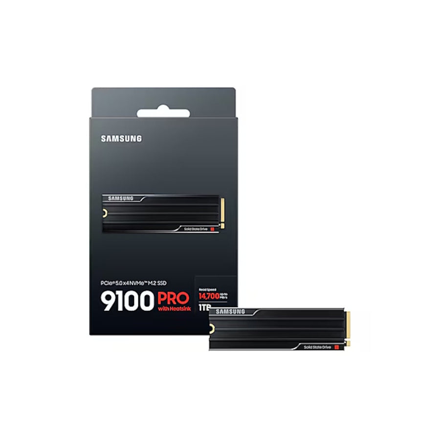 Samsung 9100 PRO With Heatsink  1TB M.2 NVMe Gen5 Internal SSD