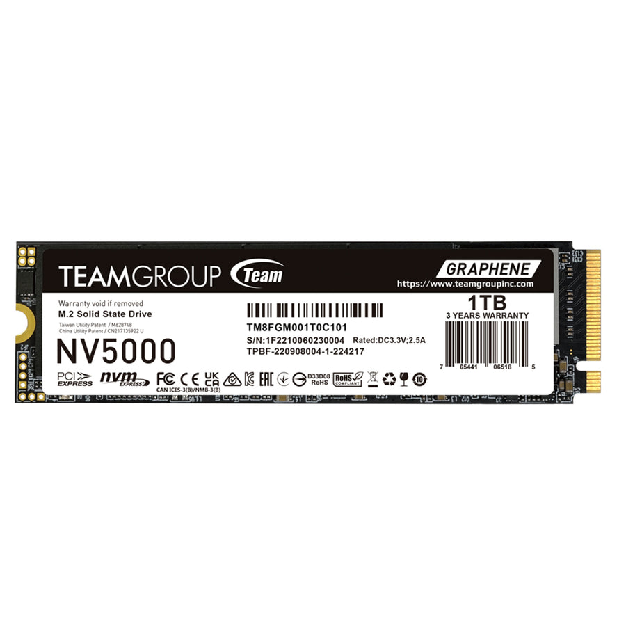 TeamGroup NV5000  1TB M.2 Gen4X4 Internal SSD