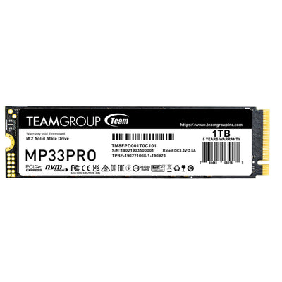 TeamGroup  MP33 Pro 1TB NVMe M.2 Internal SSD