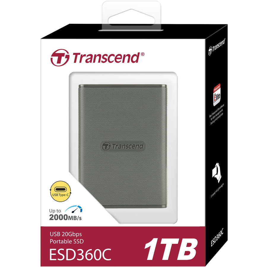Transcend  ESD360C 1TB USB-C 20Gbps Portable External SSD