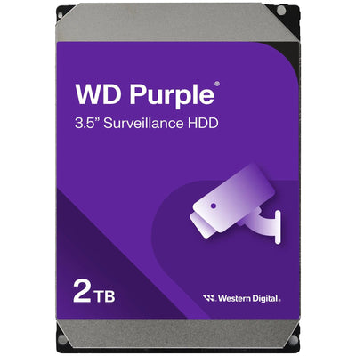 Western Digital WD23PURZ - WD Purple SATA 3.5" 5400rpm 64MB 2TB Surveillance HDD 3Yr Wty