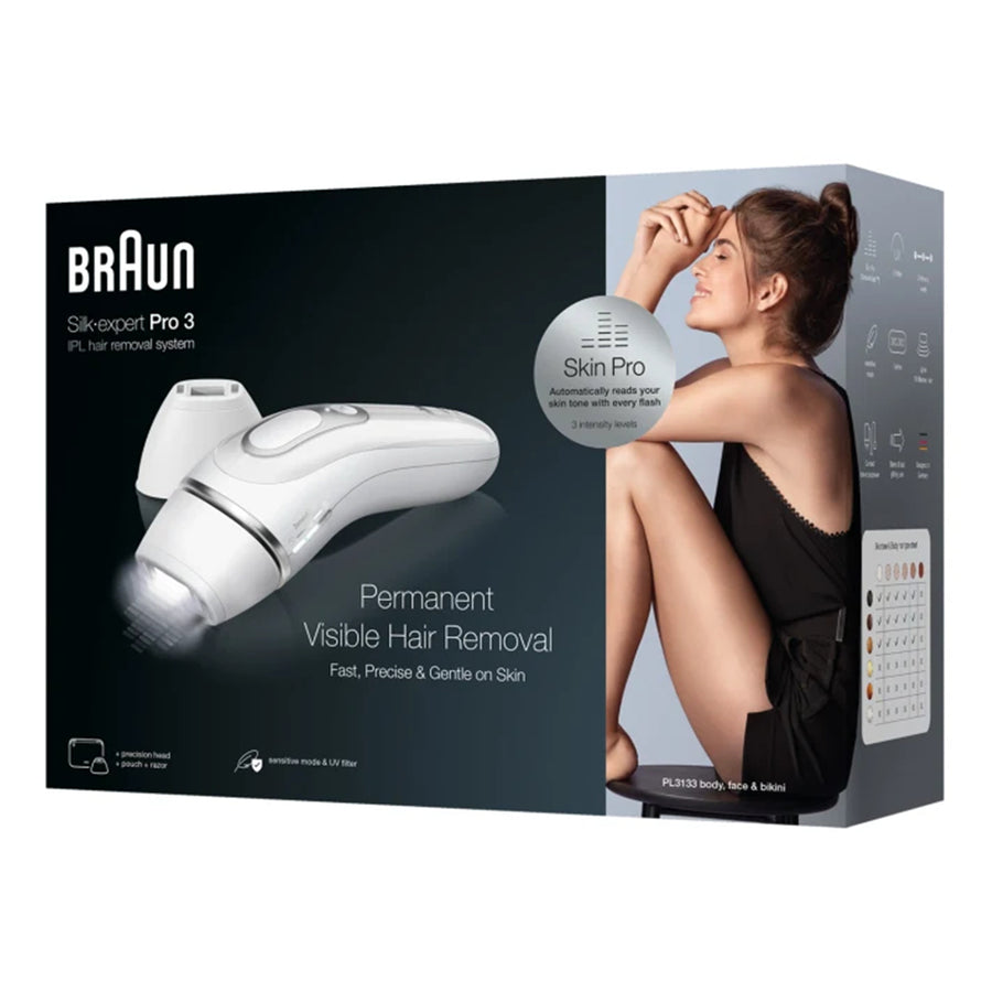 Braun Silk Expert Pro 3 for Women and Men IPL Hair Removal System