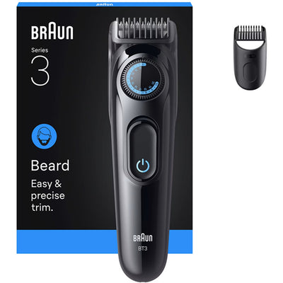 Braun Series 3 BT3500 - Cordless & Rechargeable Hair Clipper - Beard Trimmer with 50-min cordless runtime