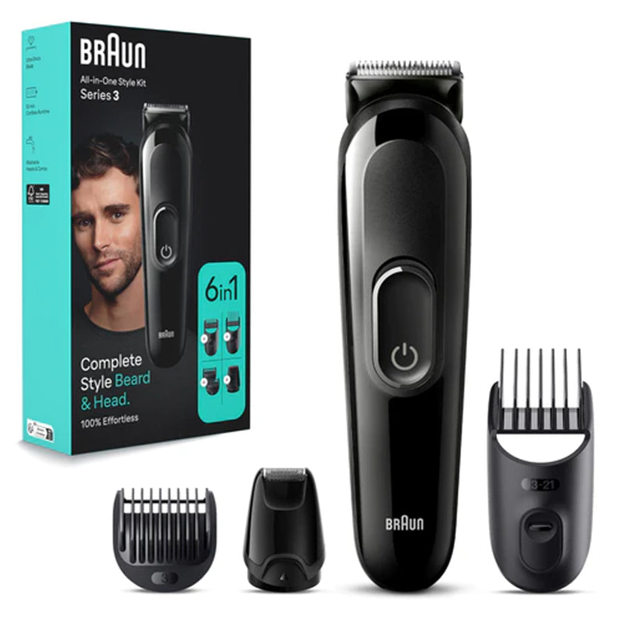 Braun Trimmer 3 MGK3420 6-in-1 Beard & Hair Trimmer