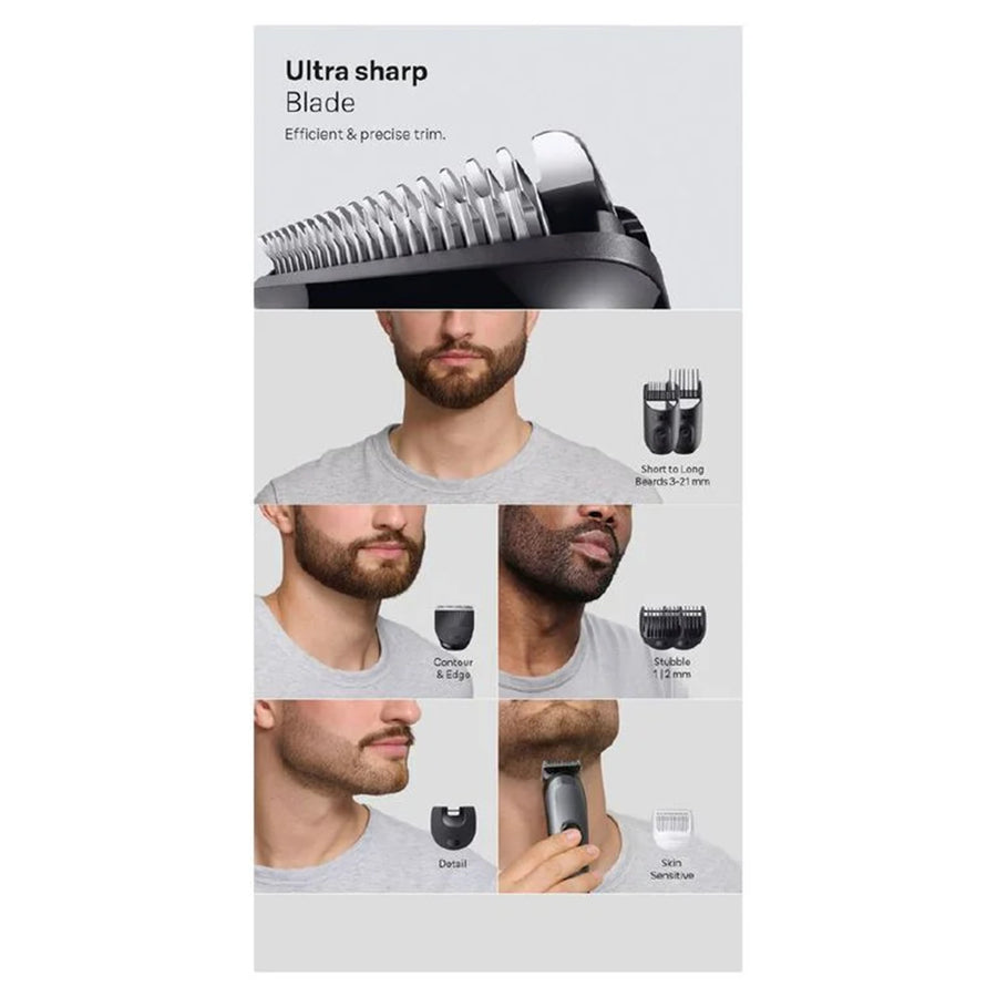 Braun Trimmer 3 8-in-1 Beard & Hair Trimmer with 80min Runtime