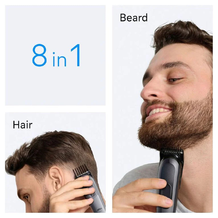 Braun Trimmer 3 8-in-1 Beard & Hair Trimmer with 80min Runtime