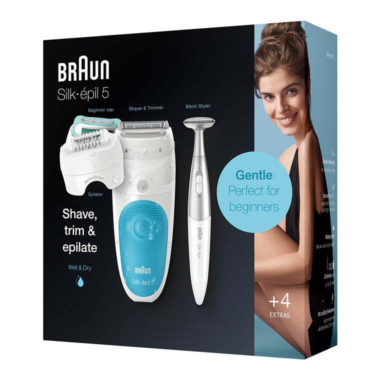 Braun Silk-Epil 5 SES5810 with 5 extras incl. bikini styler Wet & Dry epilator
