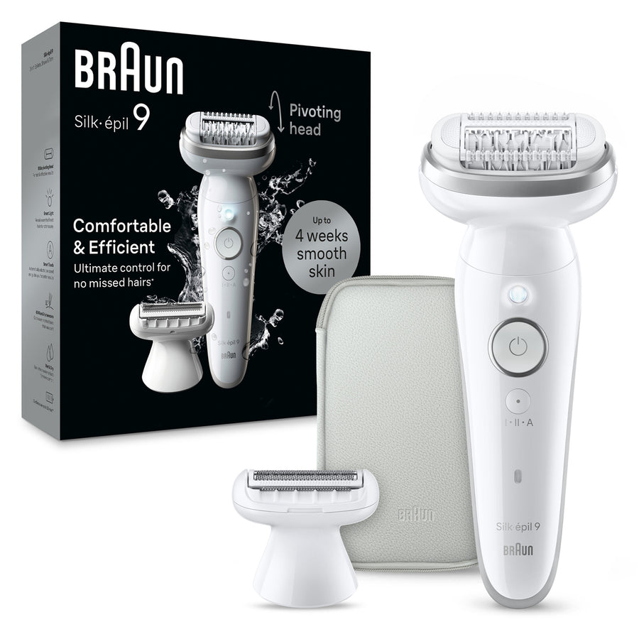 Braun Silk-Epil 9 SE9041 Wet & Dry Epilator with Bikini Trimmer