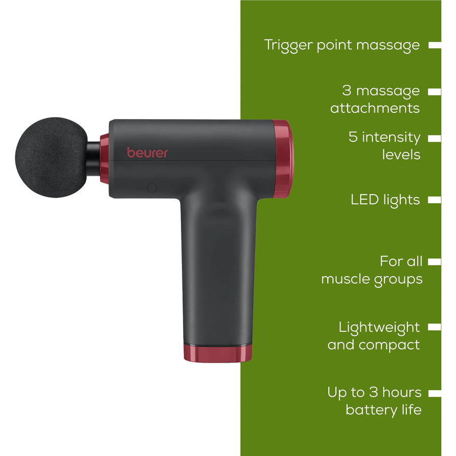 Beurer Fitness MG89RC 0.6kg Lightweight Massage Gun Therapy Device - Brushed Bronze