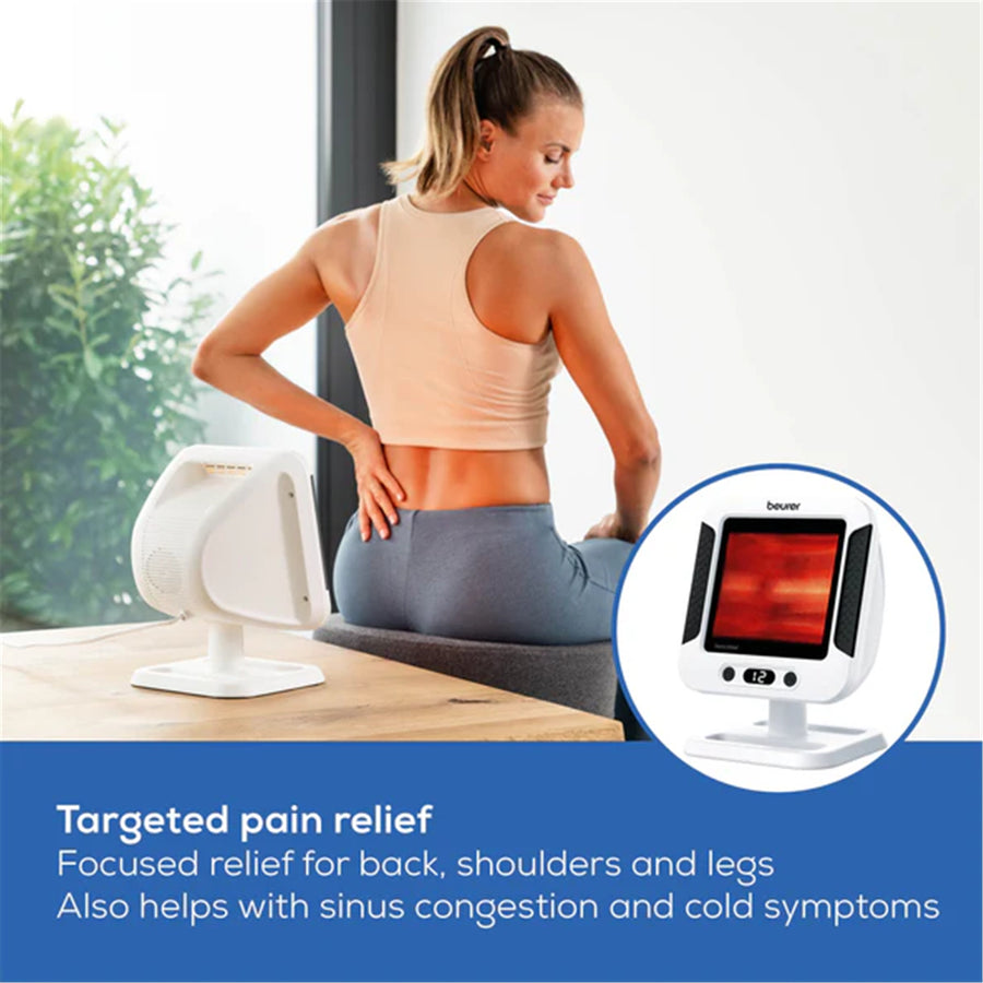 Beurer IL60 Infrared Heat Therapy Lamp Red light therapy for natural, non-invasive pain relief