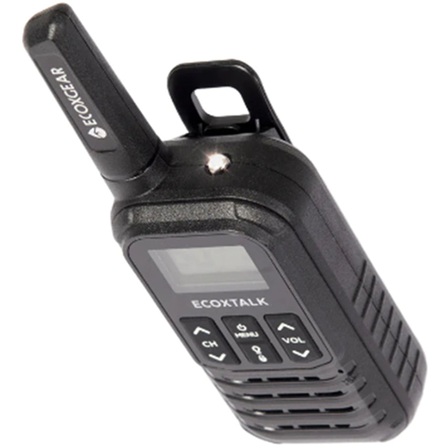 ECOXGEAR ECOXTALK EXG50 (Twin Pack) UHF 0.5Watt CB Handheld 2-Way Radio walkie talkie 3km+ Range, 20 hours Operating Time, 80 channels AU/NZ