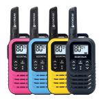 Ecoxgear ECXG504 - EcoX UHF 0.5W 4 Pk BK Y BL PUR