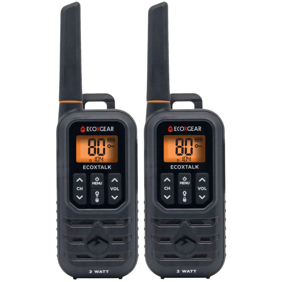 Ecoxgear EcoX UHF 2W 2 Pk Black