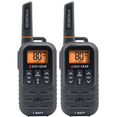 Ecoxgear EcoX UHF 1W 2 Pk Black