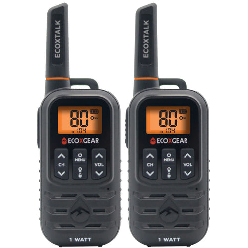 Ecoxgear EcoX UHF 1W 2 Pk Black