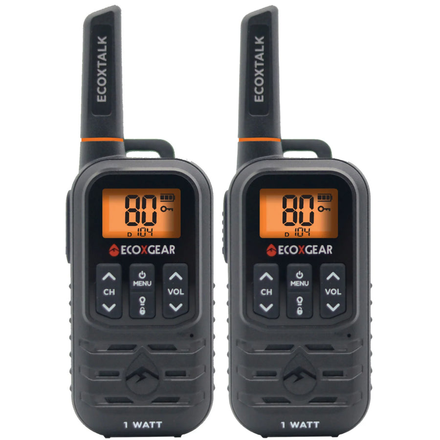 Ecoxgear EcoX UHF 1W 2 Pk Black