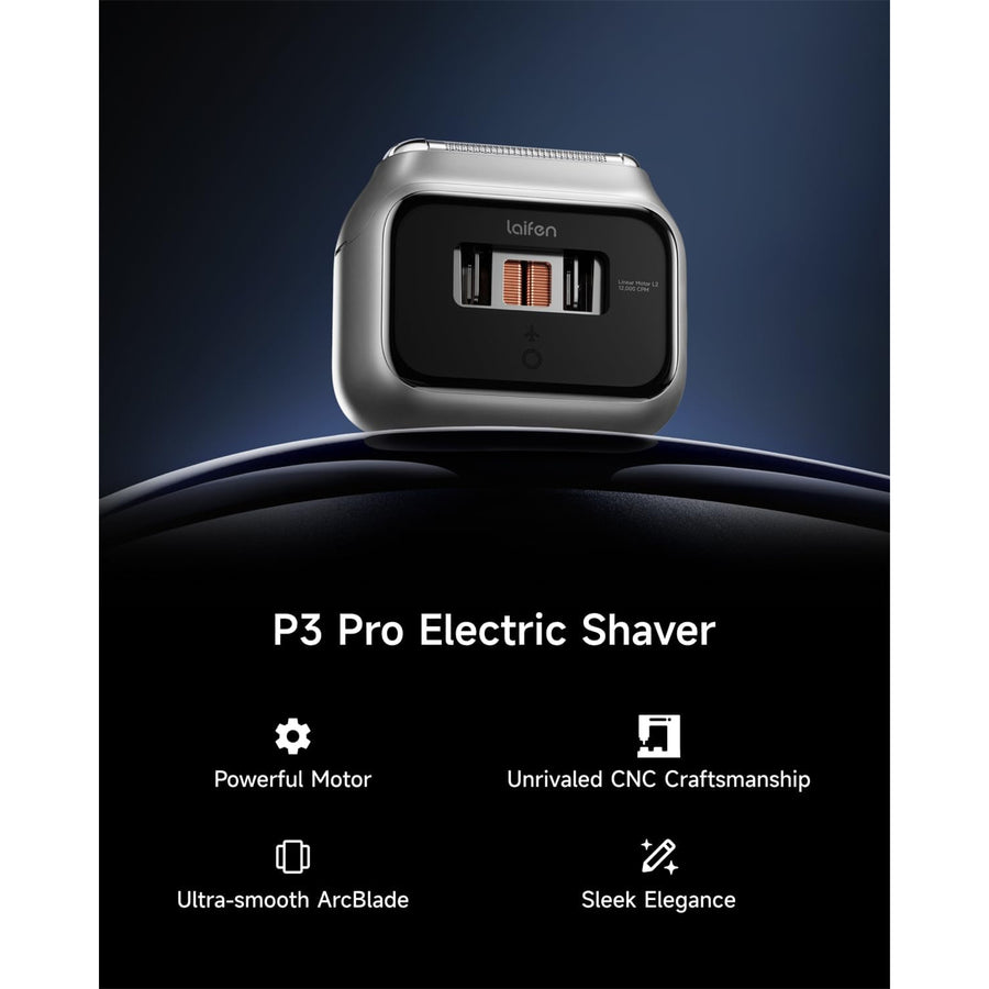 1ER91-A-XX-SI-001 - Laifen P3 Pro 3-Blade Electric Shaver Silver