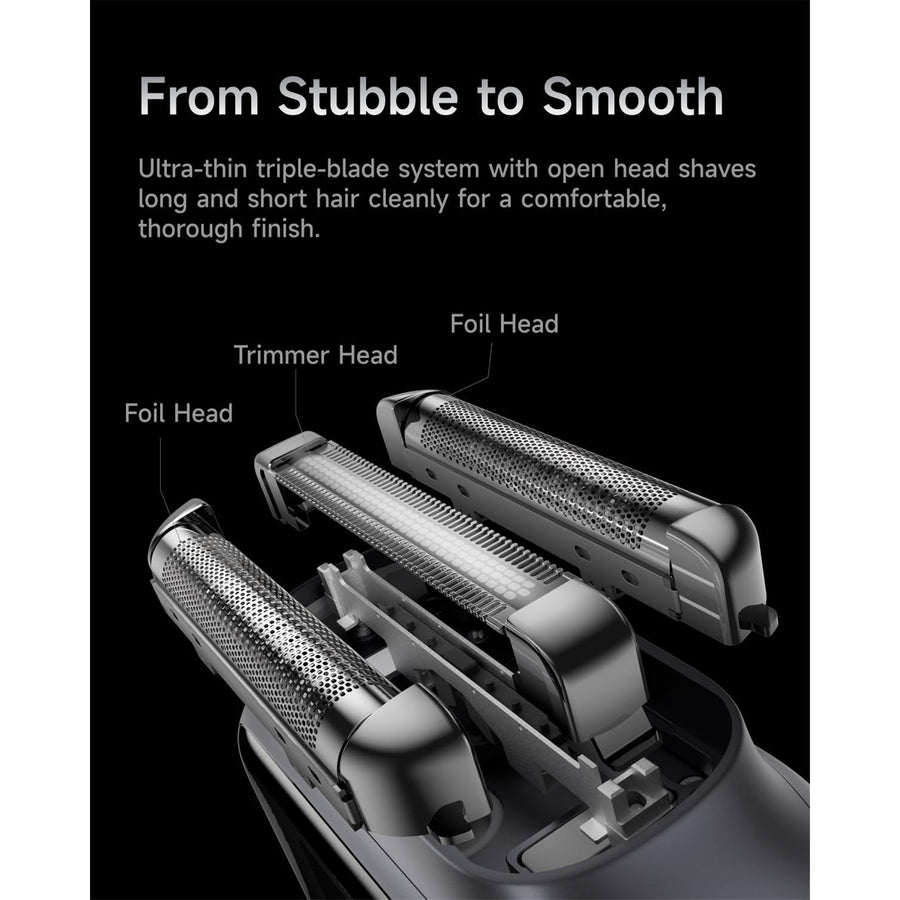 1ER91-A-XX-DG-001 - Laifen P3 Pro 3-Blade Electric Shaver Grey