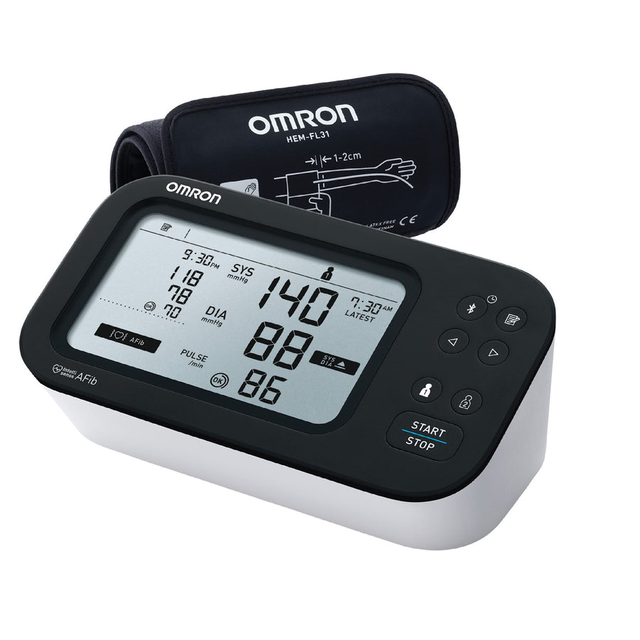 Omron  HEM7383T1 Bluetooth Upper Arm Blood Pressure Monitor with AFIB Indicator