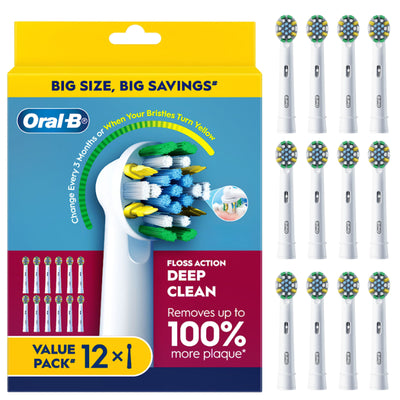 Oral-B EB25-12 Brush Head Refill Pack (12pcs) Floss Action Deep Clean