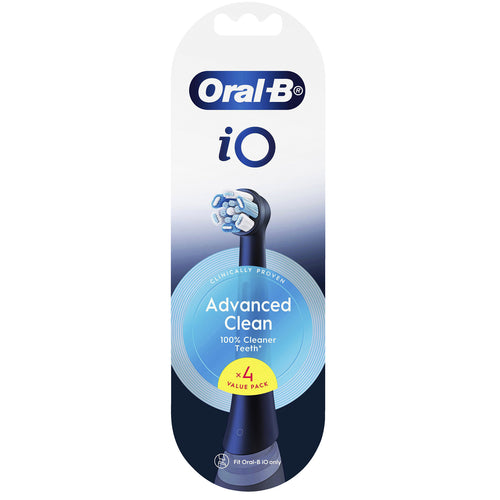 Oral-B iO CB-4 Ultimate Clean Replacement Brush Heads - 4 Pack - Black