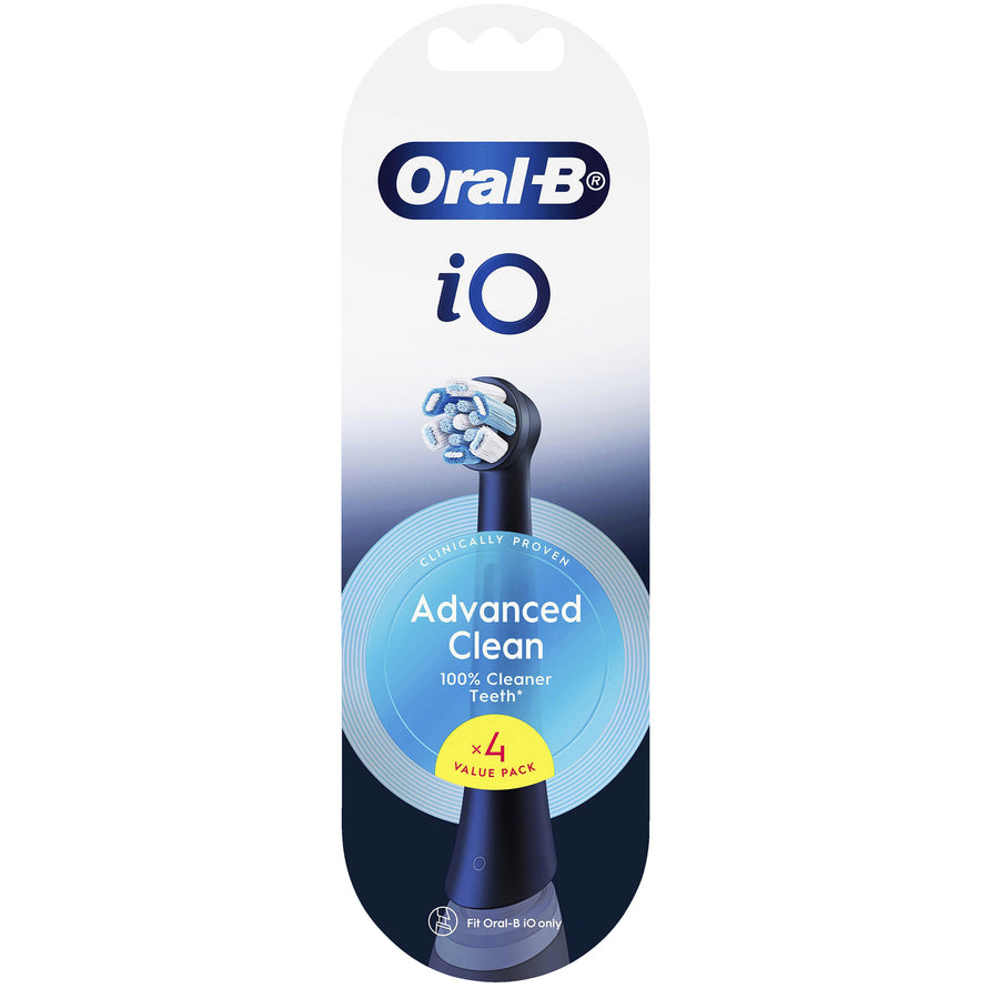Oral-B iO CB-4 Ultimate Clean Replacement Brush Heads - 4 Pack - Black