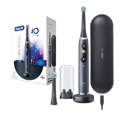 Oral-B iO Series 9  Electric Toothbrush with 2 Brush Heads - Black Onyx