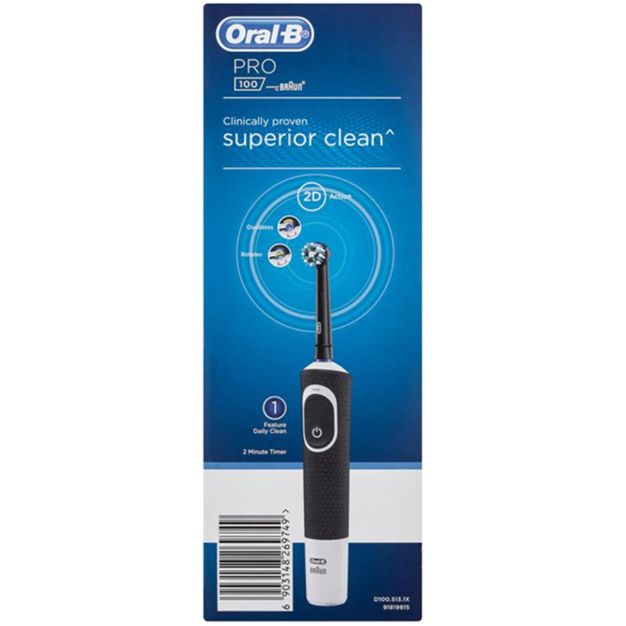 Oral-B  Pro 100 Electric Toothbrush with Travel Case CrossAction