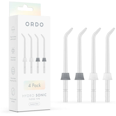 Ordo    Hydro Sonic Floss Tips - Premium Clean Couple Pack - 4 Pieces