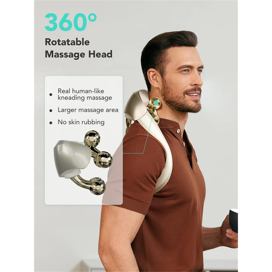 SKG Neck & Shoulder Massager with Heat for Pain Relief Deep Tissue