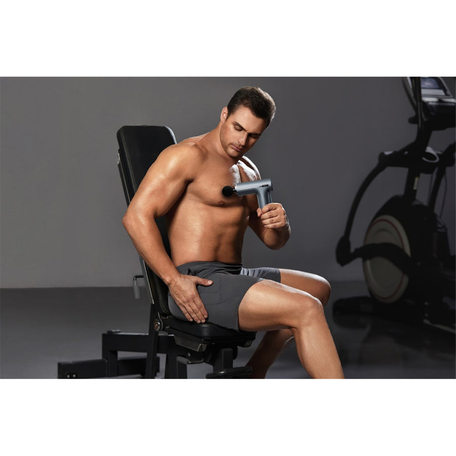 SKG F1 Pro Mini Massage Gun for Pain Relief with 4 Detachable Heads