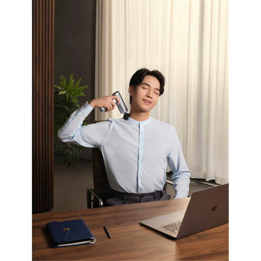 SKG F1 Pro Mini Massage Gun for Pain Relief with 4 Detachable Heads