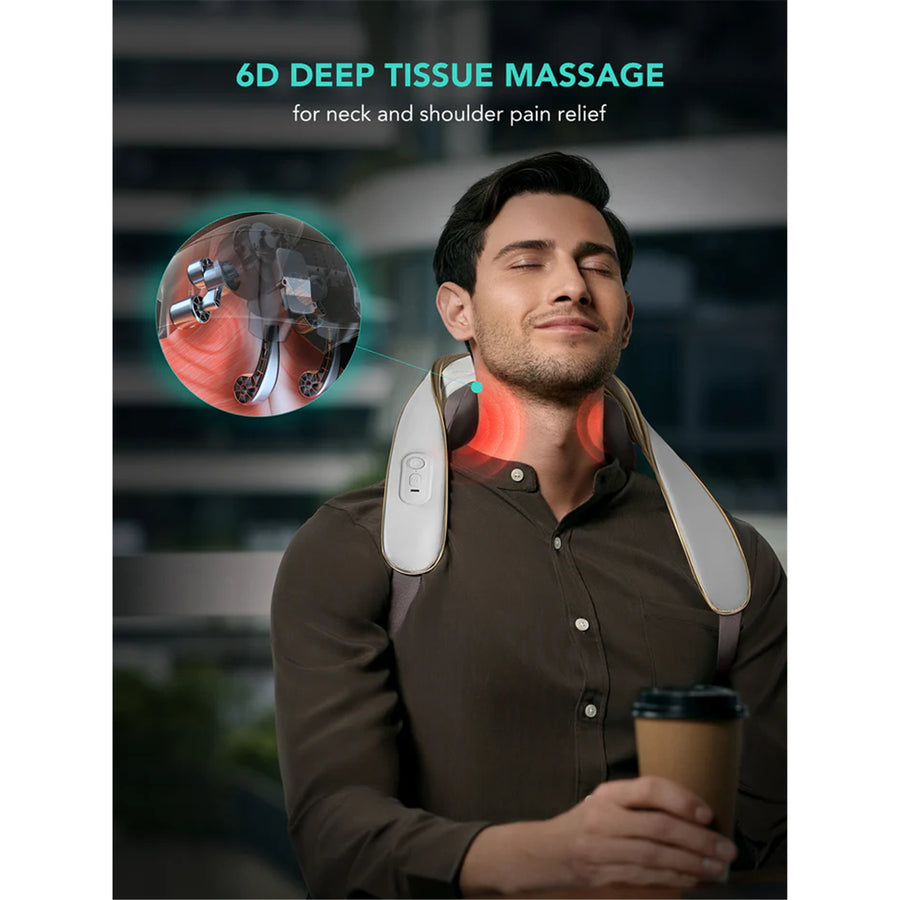 SKG H5 Mini Cordless Shiatsu Neck and Shoulder Massager with Heat