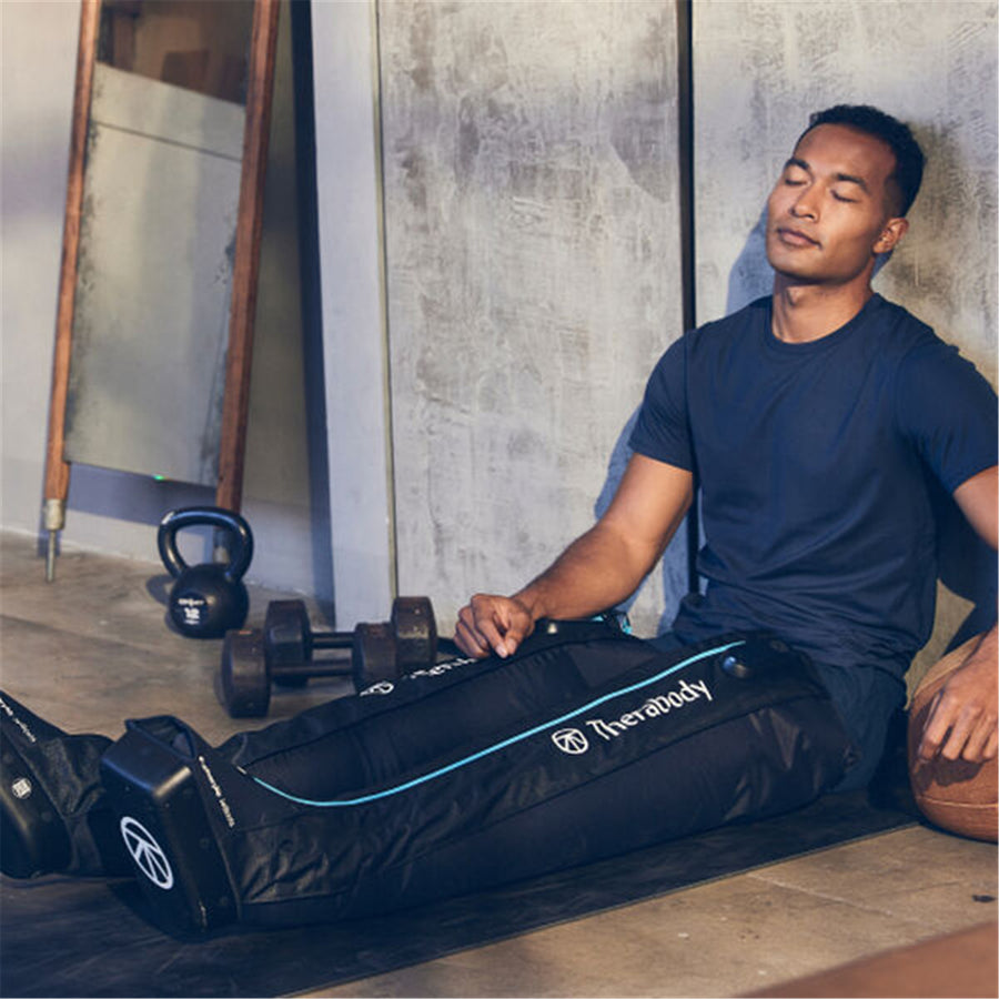 Therabody Recovery Air JetBoots Pump + Boots Therapy Device - Small - Black