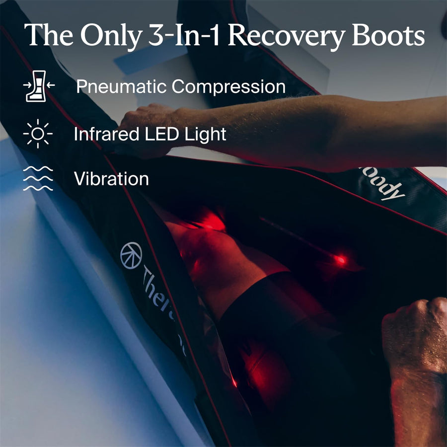 Therabody Recovery JetBoots Pro Plus Pump + Boots Therapy Device - Small - Black
