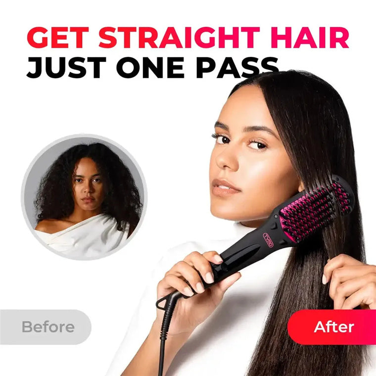 TYMO HC101 Ionic Hair Straightening Brush - Black
